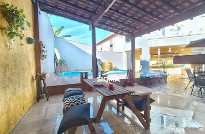 Casa com 4 quartos sendo 2 suítes à venda, 354 m² por r$ 980.000 - enseada - guarujá/sp.