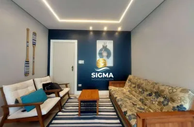 Apartamento com 3 dormitórios à venda, 110 m² por r$ 430.000,00 - enseada - guarujá/sp