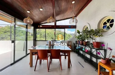 Cobertura com 3 dormitórios sendo 1 suíte  à venda, 183 m² por r$ 790.000 - enseada - guarujá/sp