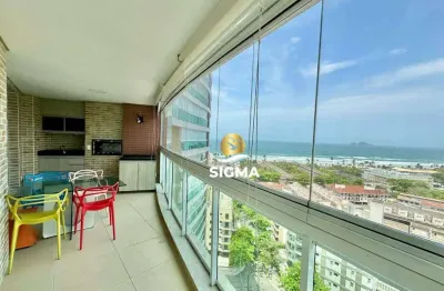 Apartamento com 3 quartos sendo 1 suíte à venda, 111 m² por r$ 1.000.000 - enseada - guarujá/sp.