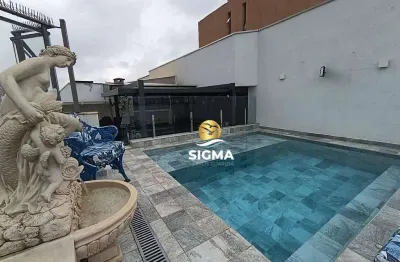 Cobertura com 3 quartos sendo 2 suítes à venda, 125 m² por r$ 800.000 - enseada - guarujá/sp.