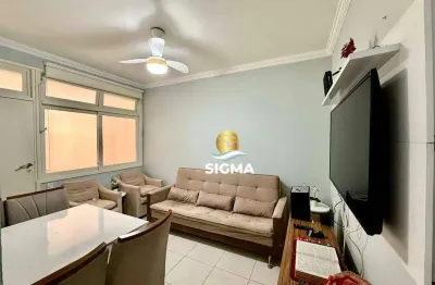 Apartamento com 2 dormitórios à venda, 60 m² por r$ 450.000 - pitangueiras - guarujá/sp.