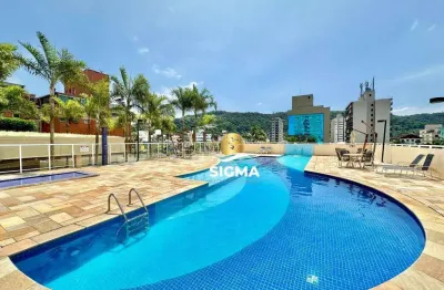 Apartamento com 3 dormitórios à venda, 103 m² por r$ 740.000,00 - enseada - guarujá/sp