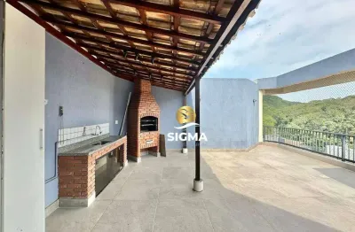Cobertura com 3 dormitórios à venda, 225 m² por r$ 750.000,00 - tombo - guarujá/sp