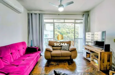 Apartamento com 3 dormitórios à venda, 100 m² por r$ 550.000 - pitangueiras - guarujá/sp.