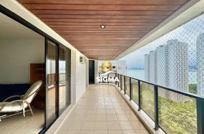 Apartamento com 3 dormitórios sendo 2 suítes  à venda, 131 m² por r$ 850.000 - enseada - guarujá/sp