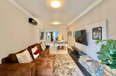 Apartamento com 2 dormitórios à venda, 100 m² por r$ 640.000,00 - pitangueiras - guarujá/sp