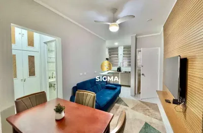 Apartamento com 1 dormitório à venda, 39 m² por R$ 355.000,00 - Pitangueiras - Guarujá/SP