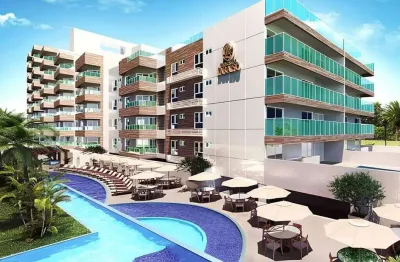 Apartamento à venda em cabedelo, ponta de campina, com 2 quartos, 71,98m²