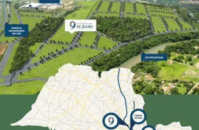 Terreno industrial á venda business park 9 de julho, em americana