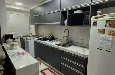 Apartamento à venda no vila bergamo residencial em santa bárbara d'oeste com 2 quartos (1 suíte) e 1 vaga de garagem