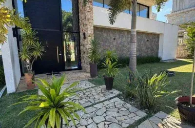 Sobrado alto padrão à venda no condomínio residencial sete lagos em itatiba com 4 quartos (4 suítes) e 2 vagas de garagem cobertas