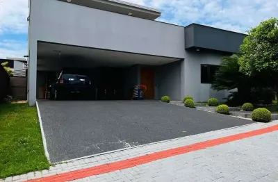Condomínio sun lake - casa à venda com 4 suítes  -  recanto do salto, londrina, pr
