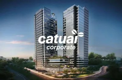 Ed. catuai corporate - sala para locação com 98m², 2 vagas - gleba fazenda palhano, londrina, pr
