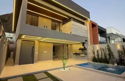 Imperdível oportunidade: casa de luxo em condomínio na vargem pequena, rio de janeiro-rj, com 4 quartos, 4 suítes e 226m².