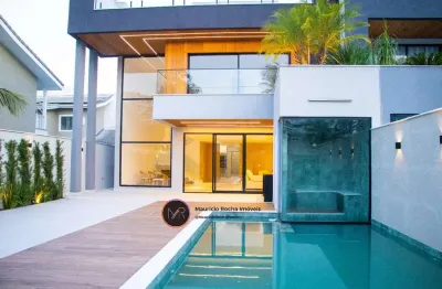 Luxuosa casa em condomínio à venda no recreio dos bandeirantes, rio de janeiro-rj: 5 quartos, 5 suítes, 2 salas, 4 vagas, 450m².