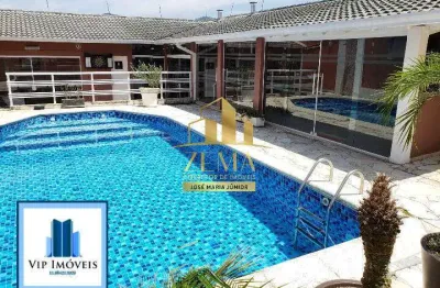 Sobrado amplo, 390 m2 constr., 03 dorms, piscina e belíssimo espaço gourmet