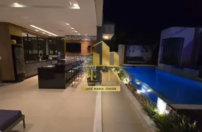 Sobrado alto padrão, 400m2, 300m2 piscina, gourmet, cinema, mobiliado