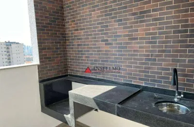Apartamento com 2 dormitórios à venda, 55 m² por r$ 490.000,00 - jardim - santo andré/sp