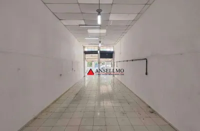 Salão com trifásico para alugar, 90 m² por r$ 1.930/mês - paulicéia - são bernardo do campo/sp