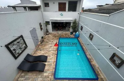 Sobrado com 3 dormitórios para alugar, 265 m² por r$ 14.724,60/mês - vila alzira - santo andré/sp