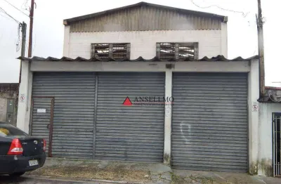 Galpão para alugar, 300 m² por r$ 9.500,00/mês - nova petrópolis - são bernardo do campo/sp