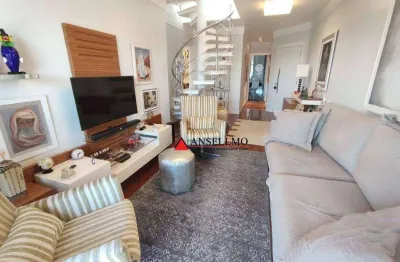 Cobertura com 3 dormitórios à venda, 219 m² por r$ 1.180.000,00 - centro - são bernardo do campo/sp