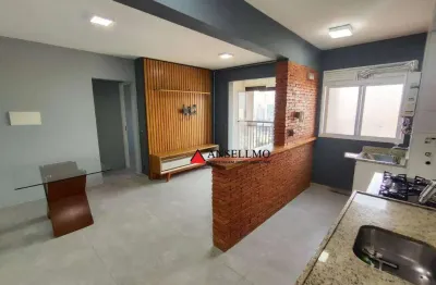 Apartamento com 1 dormitório para alugar, 55 m² por r$ 2.824/mês - vila euclides - são bernardo do campo/sp