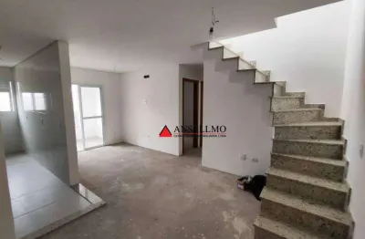 Cobertura duplex com 2 dormitórios à venda, 122 m² por r$ 750.000 - vila dayse - são bernardo do campo/sp