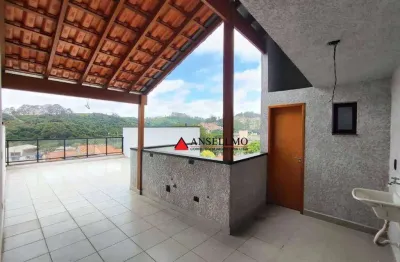 Cobertura com 2 dormitórios à venda, 106 m² por r$ 455.000,00 - jardim silvana - santo andré/sp