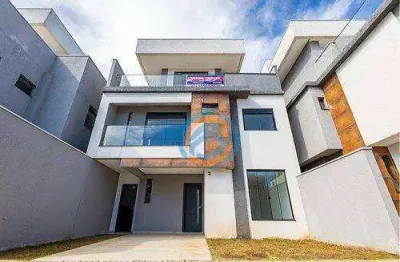 Sobrado triplex com 3 dormitórios à venda, 139 m² no fanny - curitiba/pr
