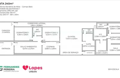 Casa com 5 quartos à venda na Rua Afonso Bandeira de Melo, 188, Campo Belo, São Paulo