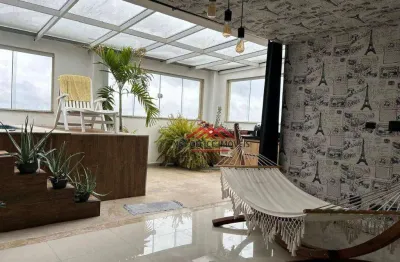 Cobertura com 3 dormitórios para alugar, 182 m² por r$ 9.192,00/mês - vila ema - são josé dos campos/sp