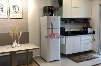 Apartamento com 1 dormitório, 40 m² - venda por r$ 830.000,00 ou aluguel por r$ 5.010,00/mês - jardim aquarius - são josé dos campos/sp