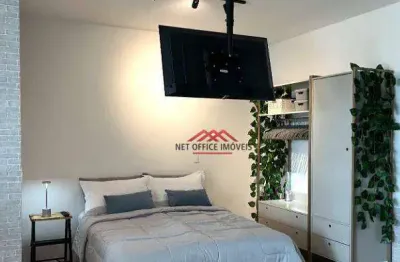 Apartamento com 1 dormitório, 40 m² - venda por r$ 880.000,00 ou aluguel por r$ 5.010,00/mês - jardim aquarius - são josé dos campos/sp