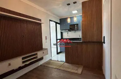 Apartamento com 2 dormitórios para alugar, 56 m² por r$ 4.466,00/mês - jardim oswaldo cruz - são josé dos campos/sp