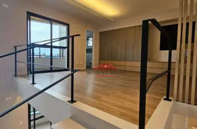 Apartamento duplex com 1 dormitório, 94 m² - venda por r$ 1.272.000,00 ou aluguel por r$ 6.890,00/mês - jardim aquarius - são josé dos campos/sp