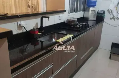 Cobertura com 2 dormitórios à venda, 55 m² + 55 m² por r$ 360.000 - vila tibiriçá - santo andré/sp