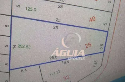 Terreno à venda, 252 m² por r$ 375.000,00 - vila curuçá - santo andré/sp