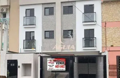 Cobertura com 2 vagas de garagem, por r$ 460.000 - vila pires - santo andré/sp
