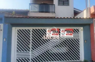 Sobrado com 3 dormitórios à venda, 184 m² por r$ 852.000,00 - parque jaçatuba - santo andré/sp