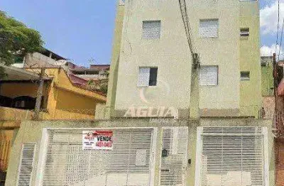 Cobertura com 2 dormitórios à venda, 57 m² por r$ 330.000 - vila tibiriça - santo andré/sp