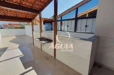 Cobertura com 2 dormitórios à venda, 50 m² por r$ 450.000,00 - parque das nações - santo andré/sp