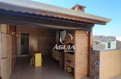 Cobertura com 3 dormitórios à venda, 72 m² por r$ 425.000,00 - vila tibiriçá - santo andré/sp