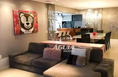 Apartamento com 3 dormitórios 3 suítes à venda, 177 m² por r$ 2.285.000 - campestre - santo andré/sp