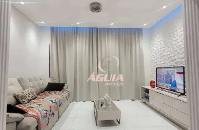 Sobrado com 3 dormitórios à venda, 130 m² por r$ 700.000,00 - jardim ana maria - santo andré/sp