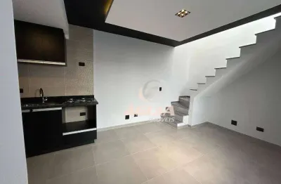 Cobertura com 2 dormitórios à venda, 40 m² + 40 m²  por r$ 409.000 - vila floresta - santo andré/sp