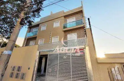 Cobertura com 2 dormitórios à venda, 57 m²+ 57 m² por r$ 495.000 - vila alice - santo andré/sp