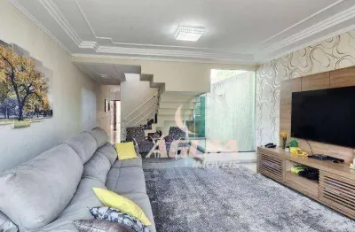 Sobrado com 3 dormitórios à venda, 233 m² por r$ 990.000,00 - vila curuçá - santo andré/sp