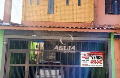 Sobrado com 3 dormitórios à venda, 139 m² por r$ 437.000,00 - vila tibiriçá - santo andré/sp